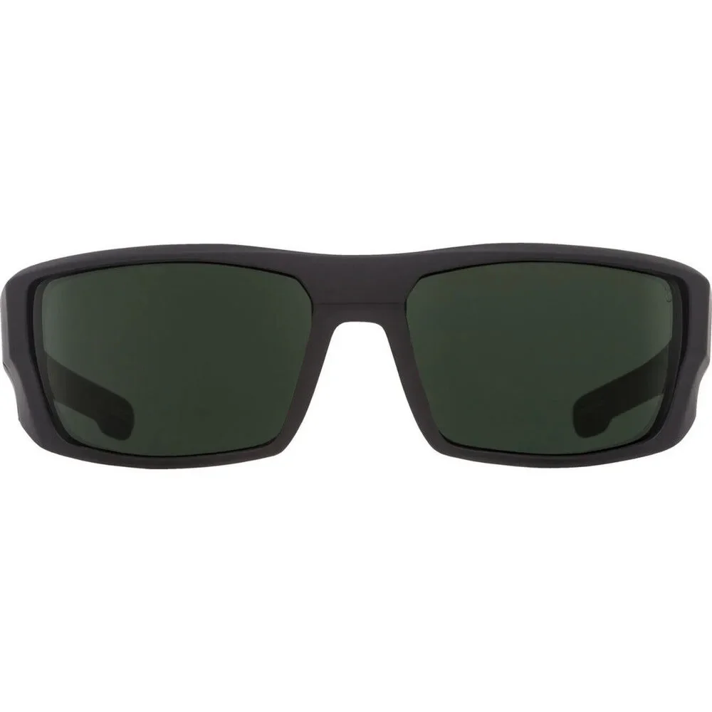 NWT Spy DIRK- Soft Matte Black/Happy Gray Green 64mm New Sunglasses